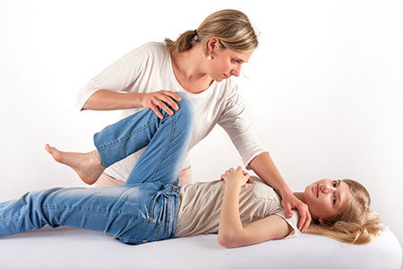 Bowen Treatment on a teen girl