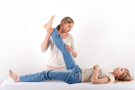 Bowen Treatment on a teen girl